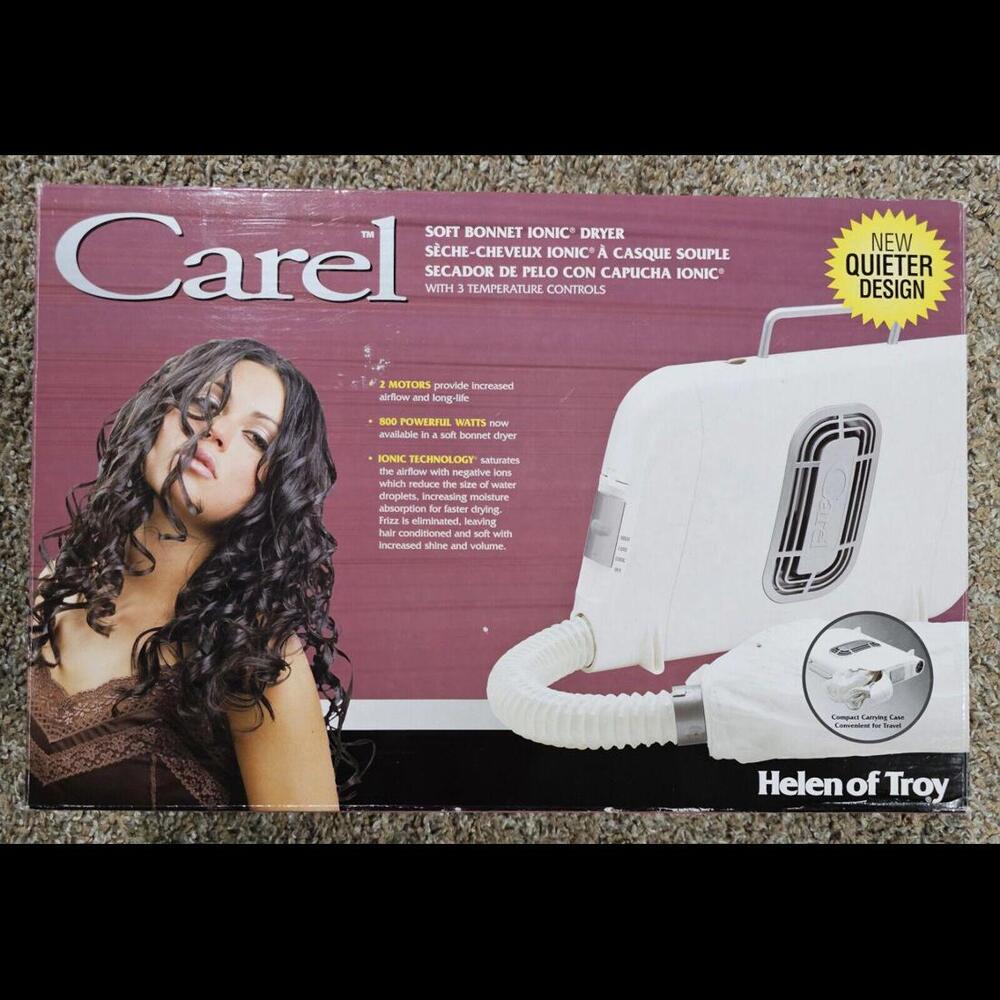 Carel Soft Bonnet Hair Dryer Appears Complete W/ Box Model 173005 Tested Working - Picture 2 of 15